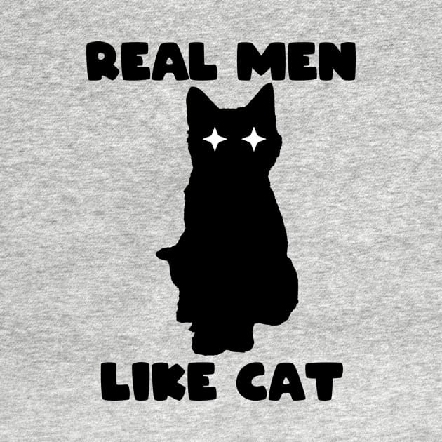 cattshirt real men like cat by Studio Paman